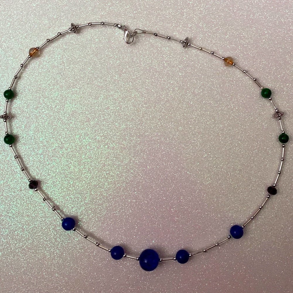 Silver 20” handcrafted necklace